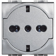Presa schuko Bticino livinglight FLAT con protezione tech 10/16A NT4140/16F