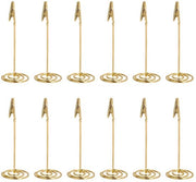 12 pezzi di supporto per fermacarte in oro, fotocamera, clip per documenti per decorazioni di compleanni e matrimoni