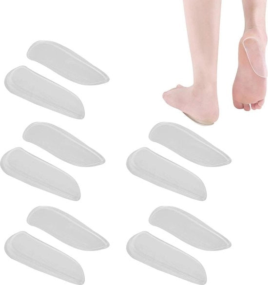 5 paia di supporti per dita di gomma per scarpe - protezioni ortopediche gialle