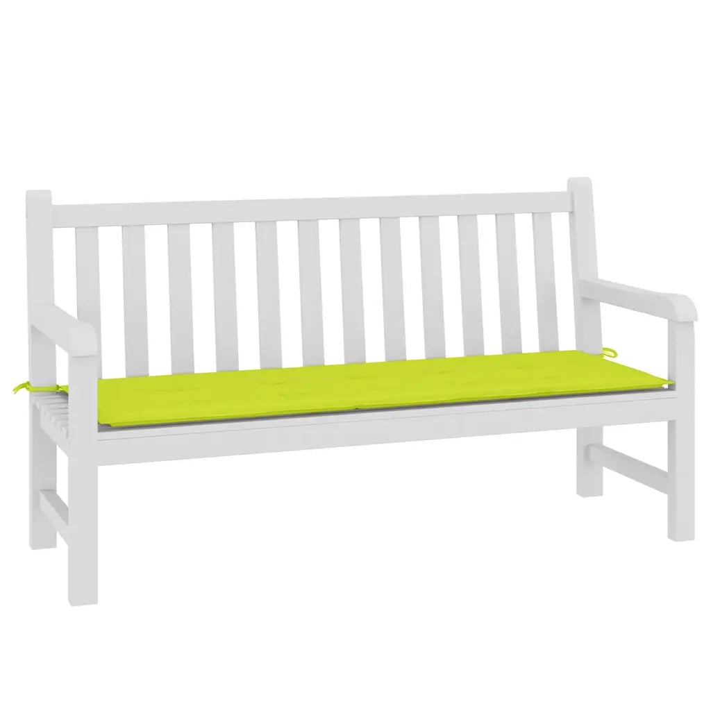 Cuscino per Panca Verde Brillante 150x50x3 cm in Tessuto Oxford