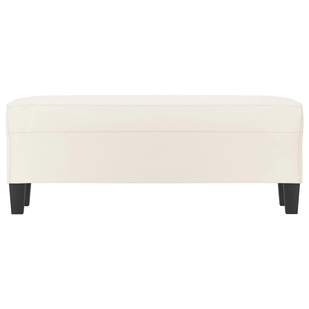 Panca 100 x 35 x 41 cm in similpelle crema 02_0010489