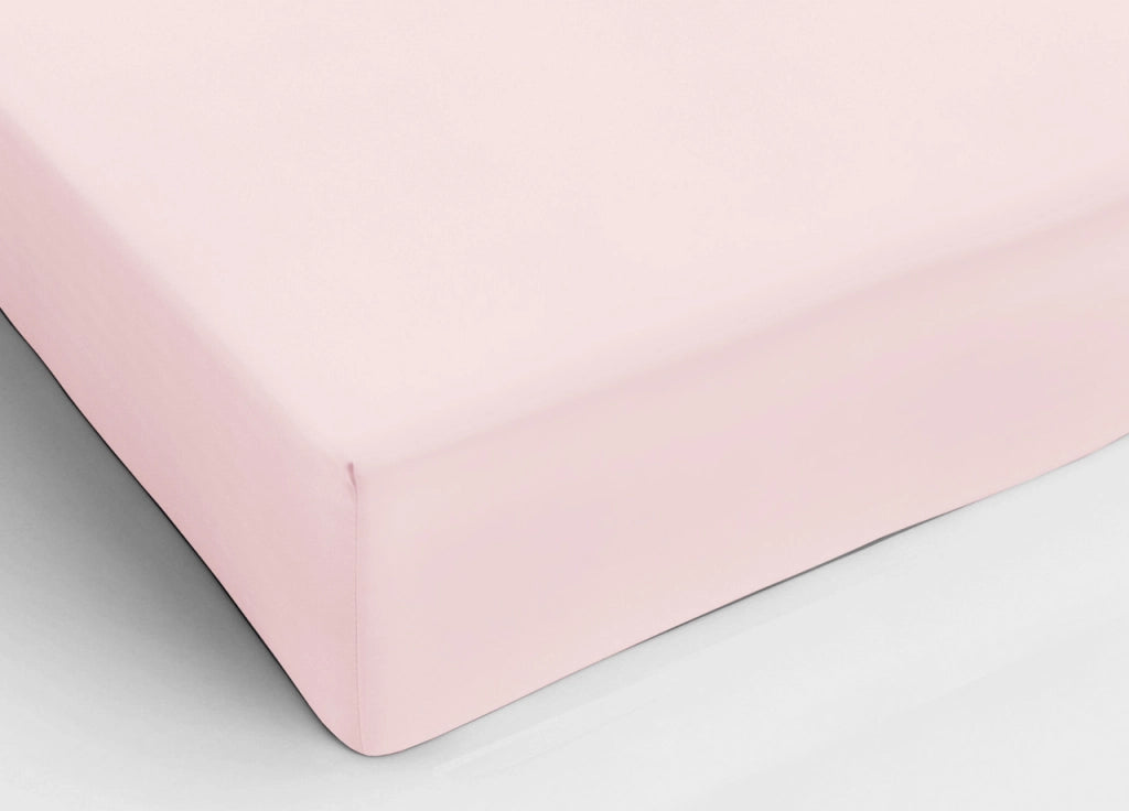 Lenzuolo Sotto Con Angoli In Cotone In Tinta Unita Colore Rosa C.N. - Piazza E Mezza - Rosa