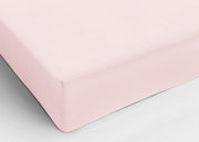 Lenzuolo Sotto Con Angoli In Cotone In Tinta Unita Colore Rosa C.N. - Piazza E Mezza - Rosa