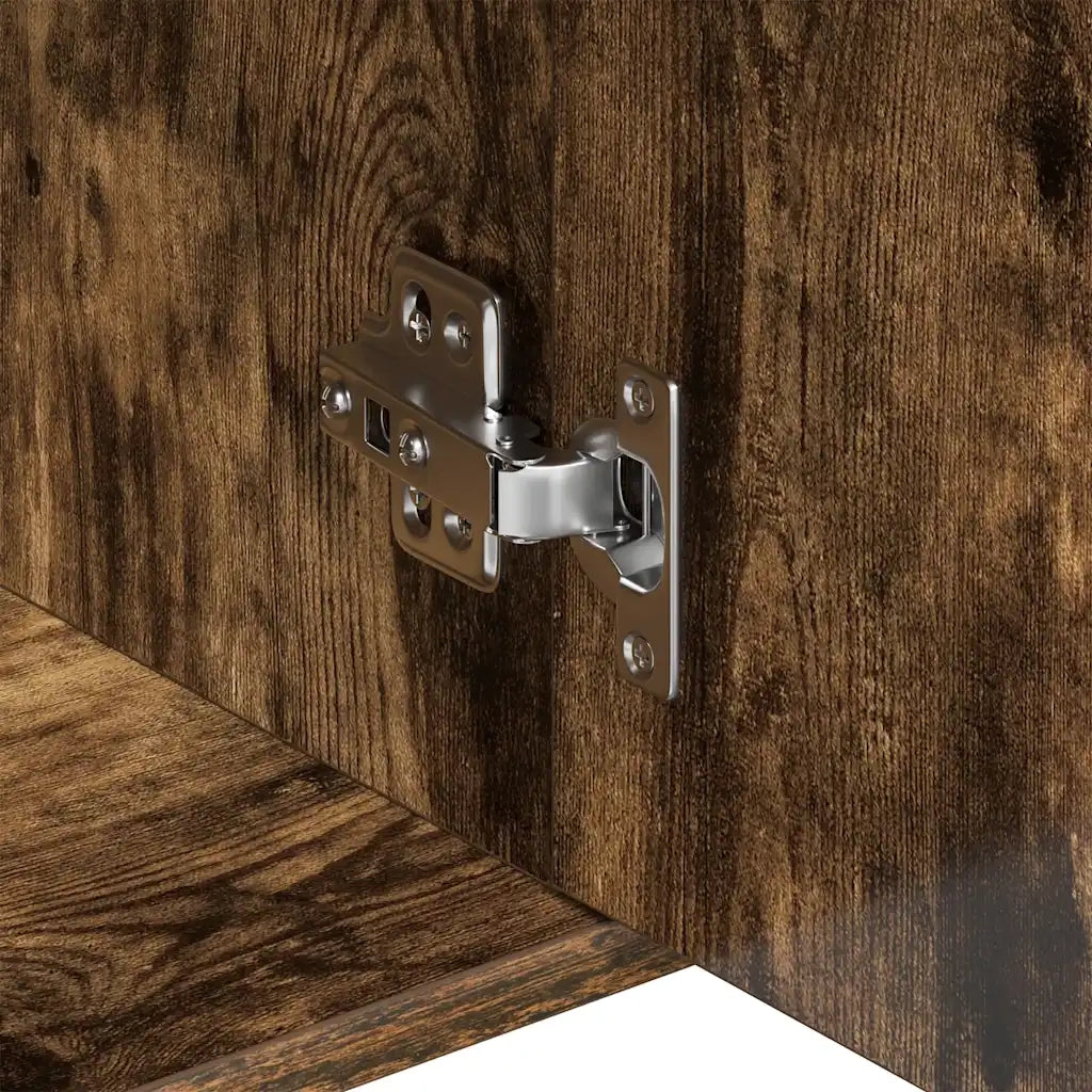 Credenza | Madia | Buffet da pranzo | Armadio da pranzo Rovere Fumo 88x30x70 cm in Legno Ingegnerizzato