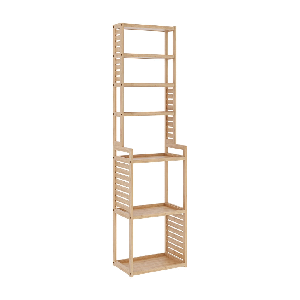 Scaffale in bambù 'Forssa' Mobile da Stoccaggio per Cucina / Bagno [en.casa]