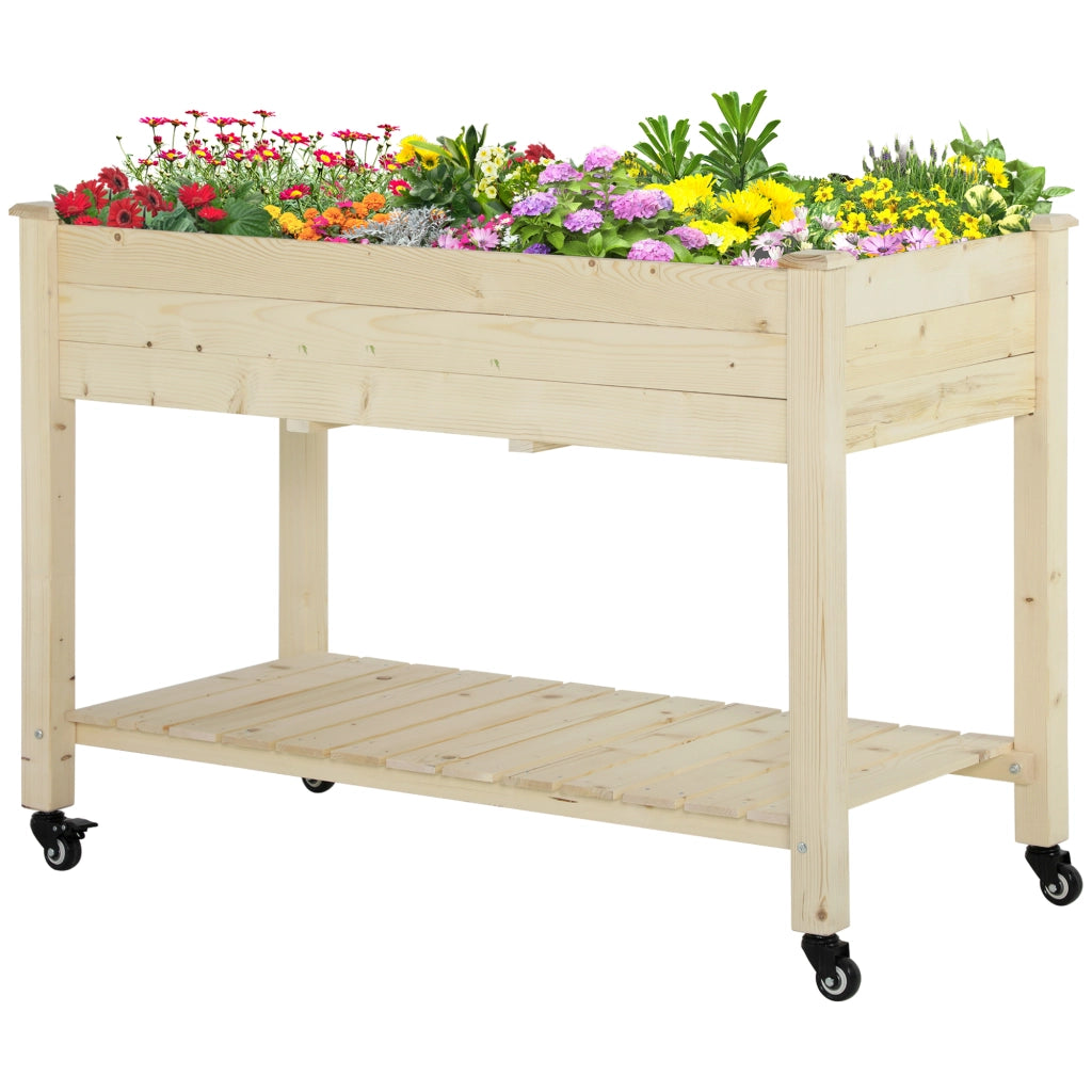 Letto Contenitore in Legno con Rotelle e Ripiano ¨C Zephmum ¨C 118x55x83cm