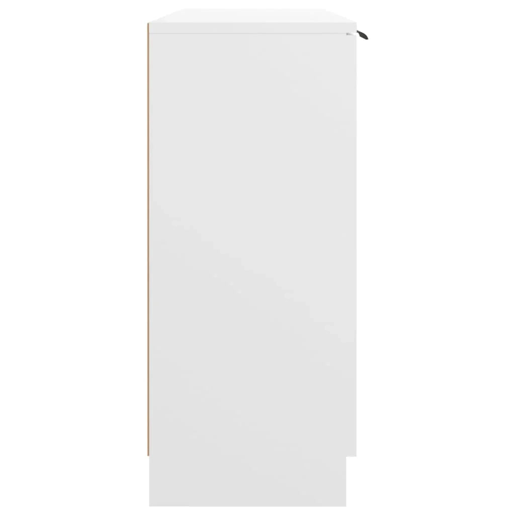 Buffet credenza cassettiera armadio mobile contenitore organizer per cucina soggiorno salotto 90,5 x 30 x 70 cm legno ingegnerizzato bianco 02_0030527