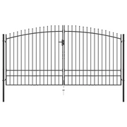 Cancello per recinzione a doppia porta Woerden con punta a lancia 400x249,5 cm 145742