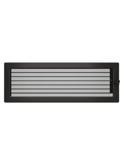 Griglia di ventilazione per camino 17x49 grafite con tapparelle avvolgibili