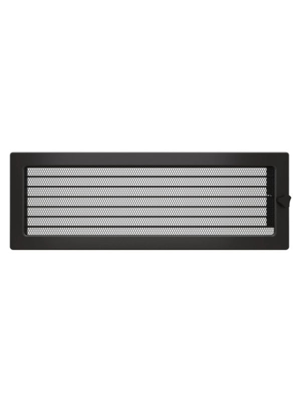 Griglia di ventilazione per camino 17x49 grafite con tapparelle avvolgibili