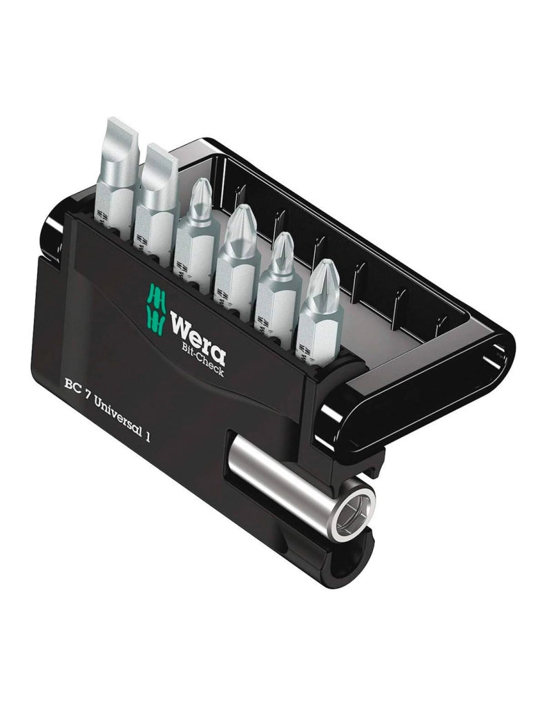 Set di inserti per avvitare WERA Bit-Check 7 Universal 1 (7 pezzi)