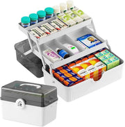 Cassetta di Medicinali con Maniglia Portatile - Cassetta Portatile per Medicinali per Casa e Viaggio - Cassetta Multifunzionale per Farmacie