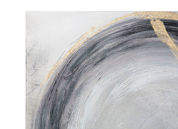 Dipinto su Tela Circly 150x3,8x60 cm in Legno di Pino e Canvas Multicolor