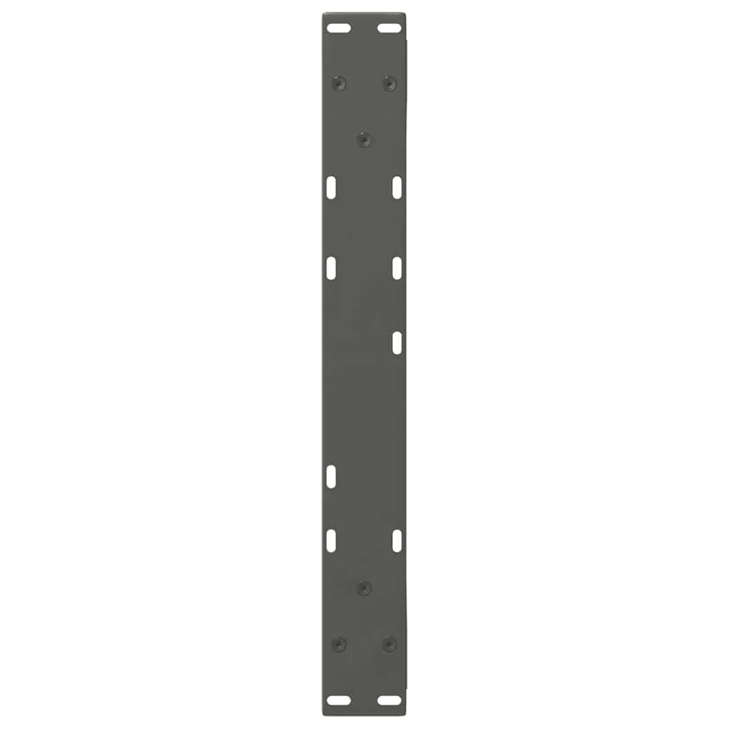 Set di 2 gambe regolabili per tavolino da caffè design moderno 60 x 42-43,3 cm acciaio antracite 02_0056996