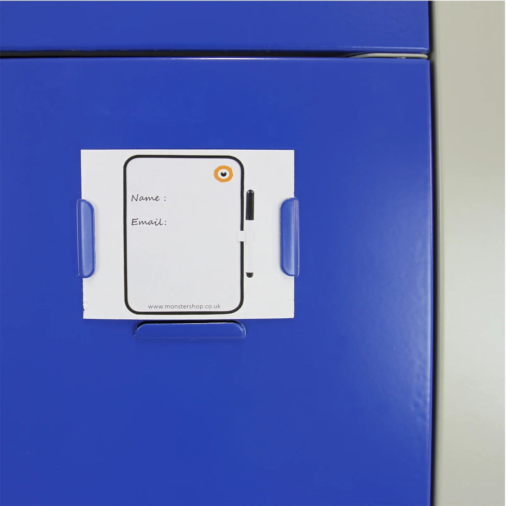 Armadietto da Montare con 6 Porte Blu in Acciaio per Scuole Palestre Spogliatoi