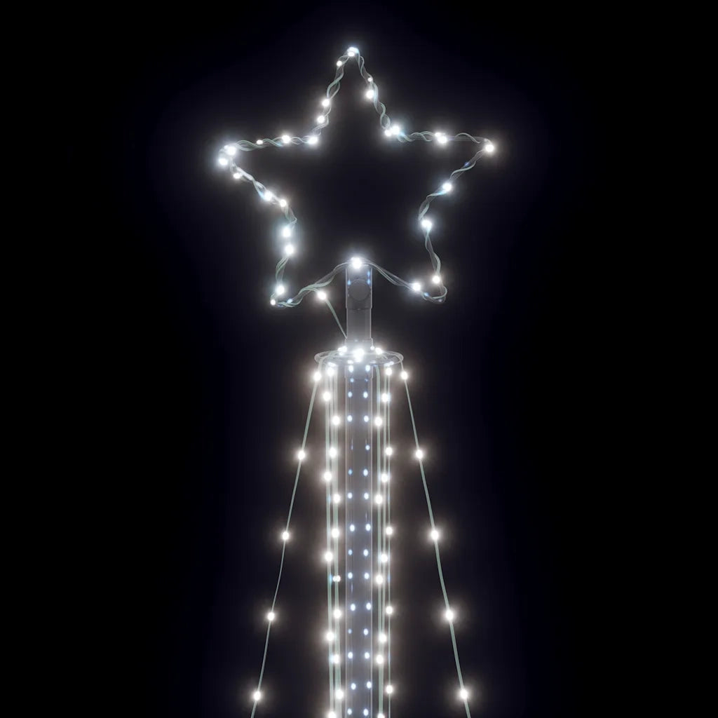 vidaXL Albero di Natale a LED 483 LED Bianco Freddo 240 cm