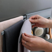 Supporto asciugamano rotante, grigio, 180° rotativo, supporto asciugamano con ganci, supporto asciugamano per fissaggio alla parete, 3 braccia, torre moderna per bagno, cucina.