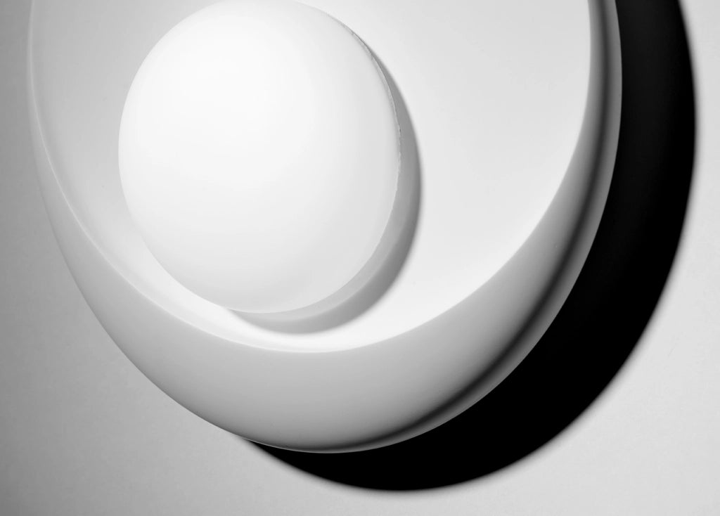 PITANE Parete/Soffitto Con Vetro 1 Luce in gesso nianco attacco GX53 25x25cm