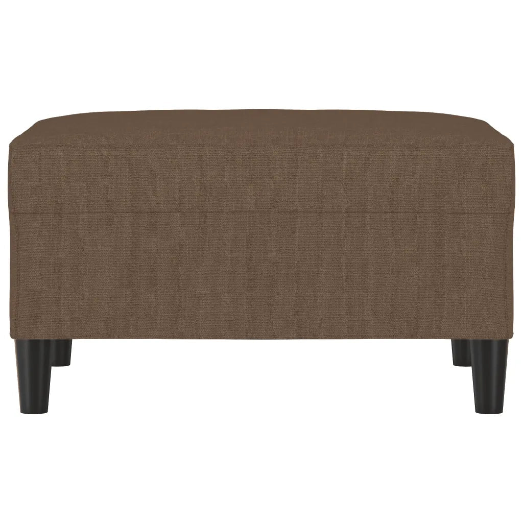 Poggiapiedi Marrone 70x55x41 cm in Tessuto
