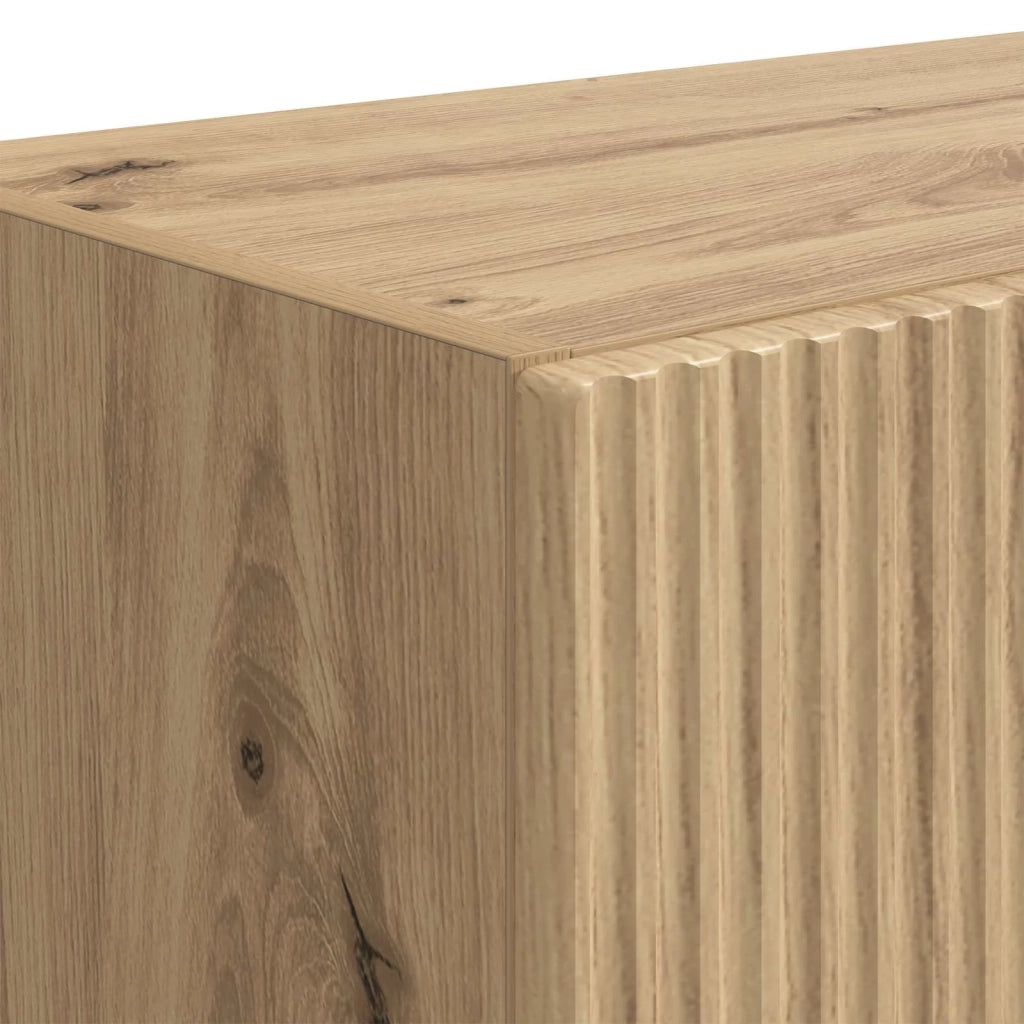 Mobile TV da parete Rovere artigianale 59,5 x 31 x 100 cm 892378