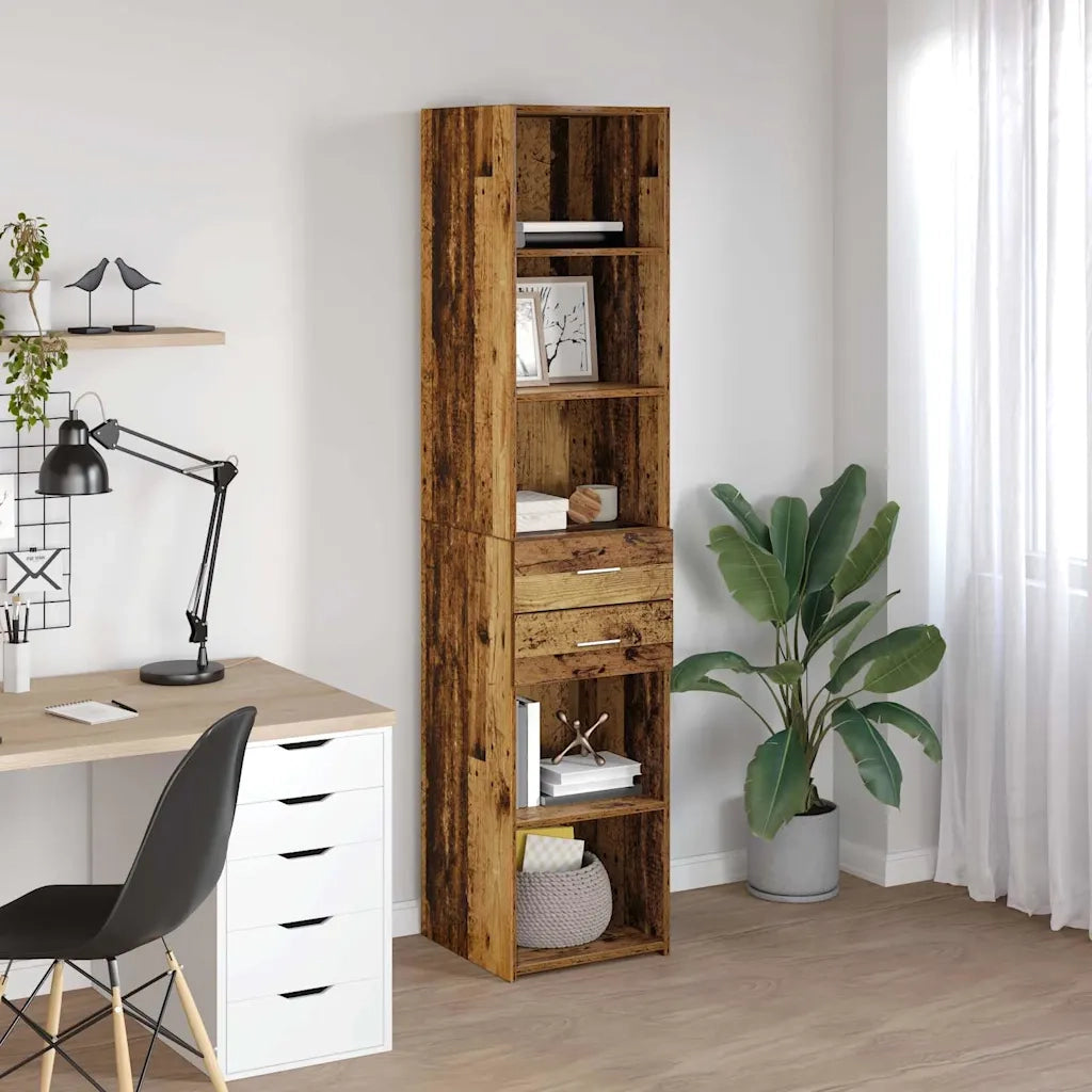 Credenza | Madia | Buffet da pranzo | Armadio da pranzo Legno vecchio 40 x 42,5 x 185 cm Legno multistrato