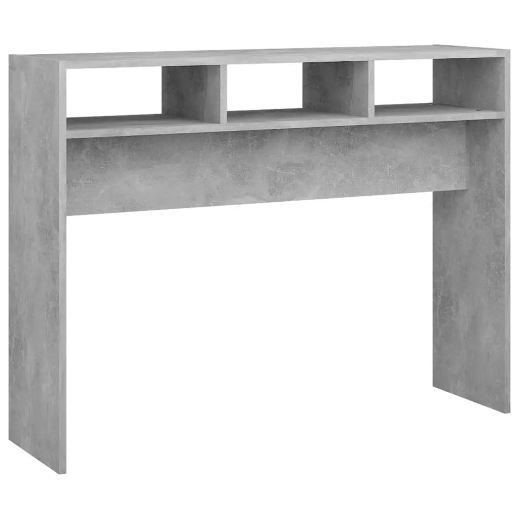 Tavolino Consolle Grigio Cemento 105x30x80cm Legno Multistrato 808309