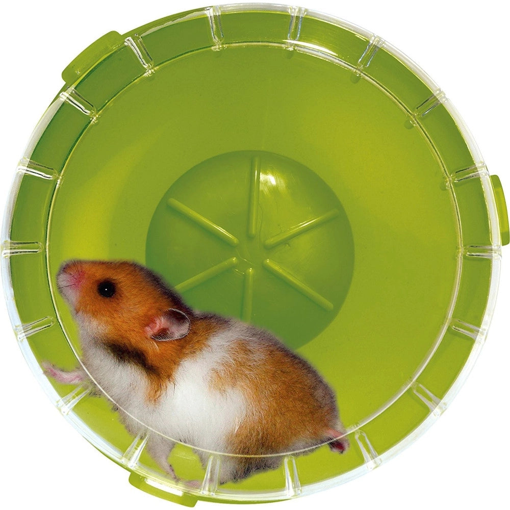 Trade Shop - Set 2 Pz. Ruote Per Roditori Gabbia Criceti Topi Porcellini D'india Gioco Esercizio Animali -