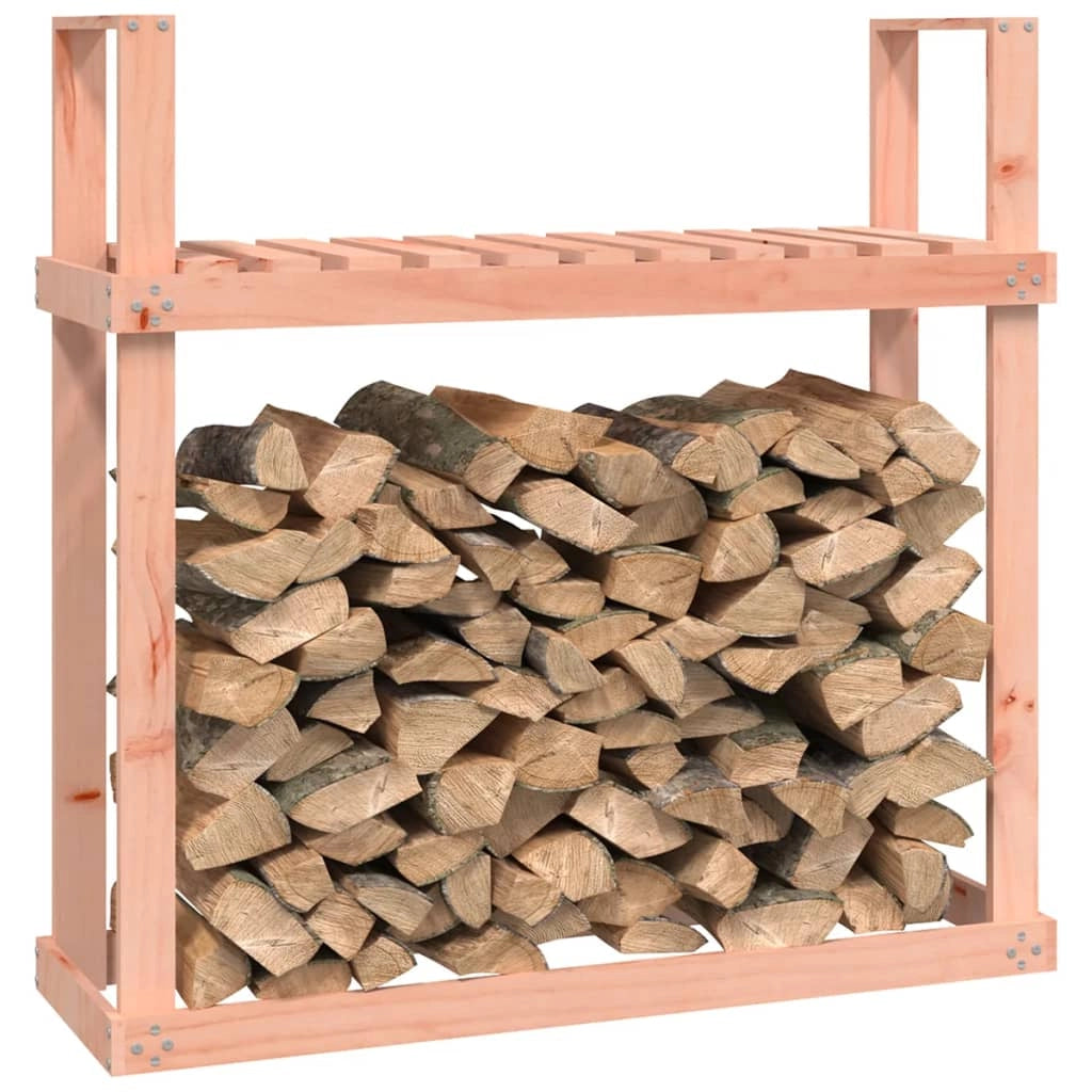 Portalegna porta-legna organizer portaoggetti 110 x 35 x 108,5 cm legno di abete Douglas naturale 02_0045118