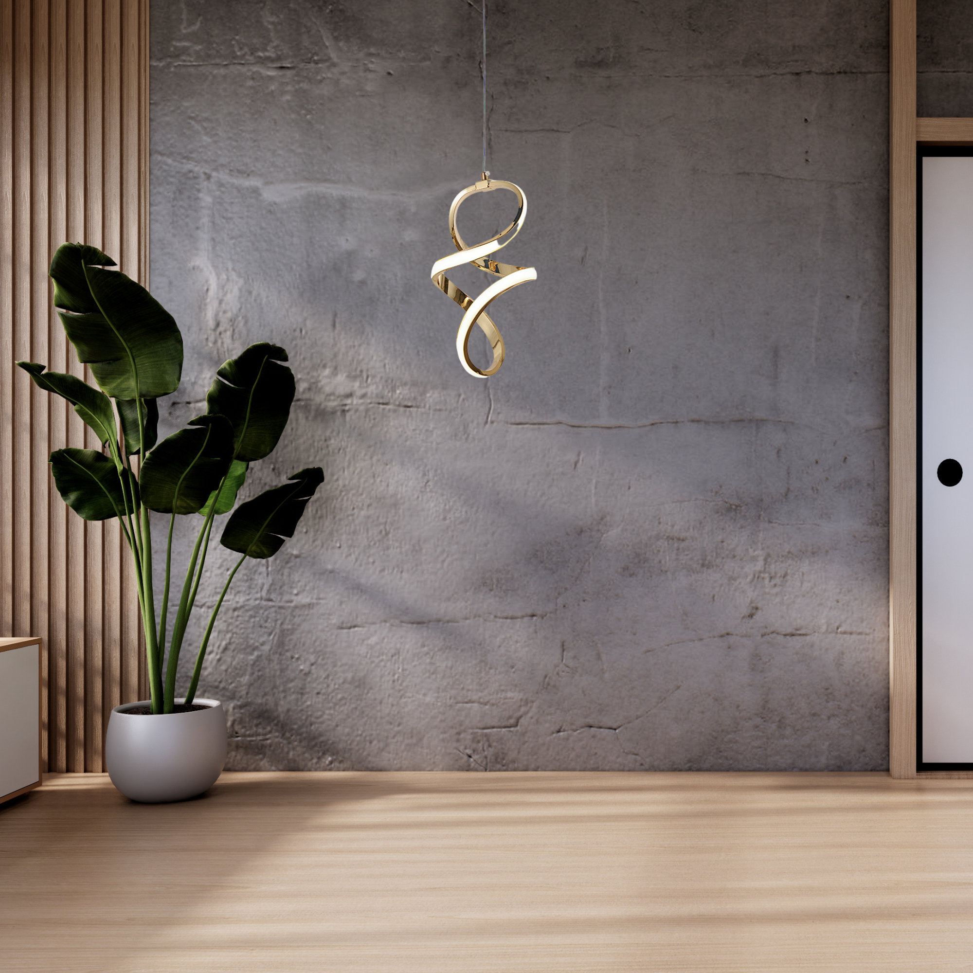 Lampada A Sospensione Led G074-1cp Gold