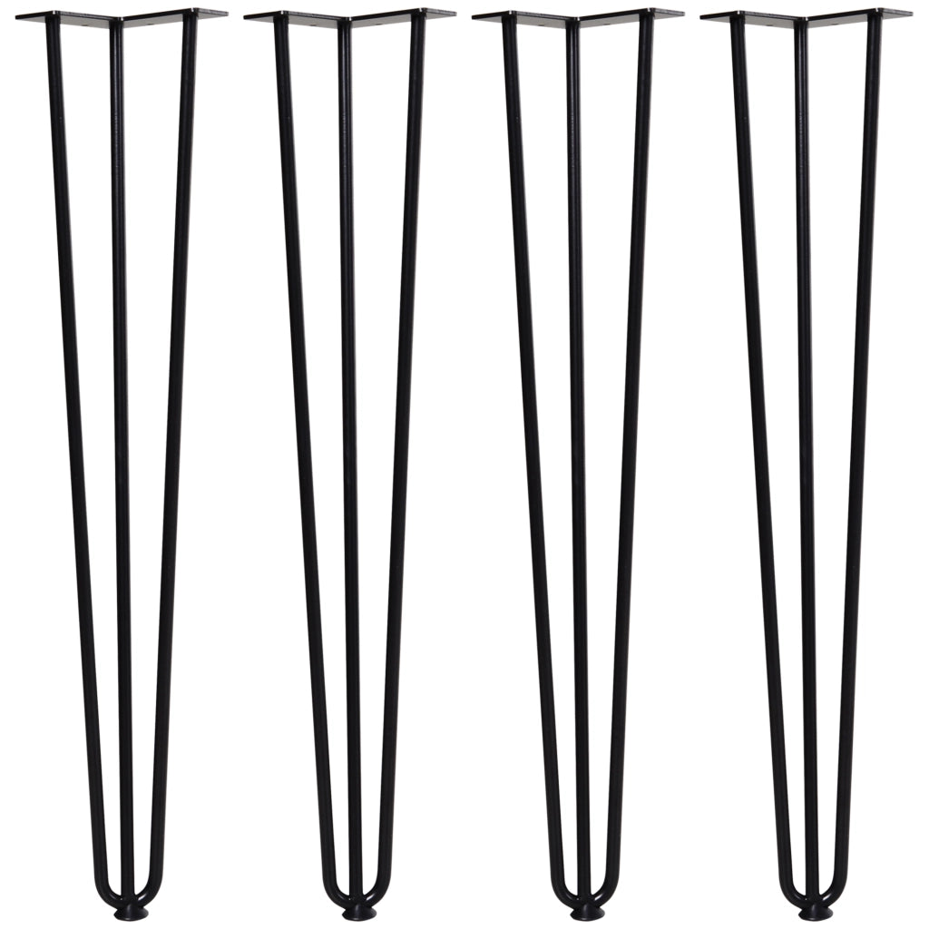 Gambe per Tavolo ¨C zephmum ¨C Nero, Stile Industriale, 12x12x71 cm