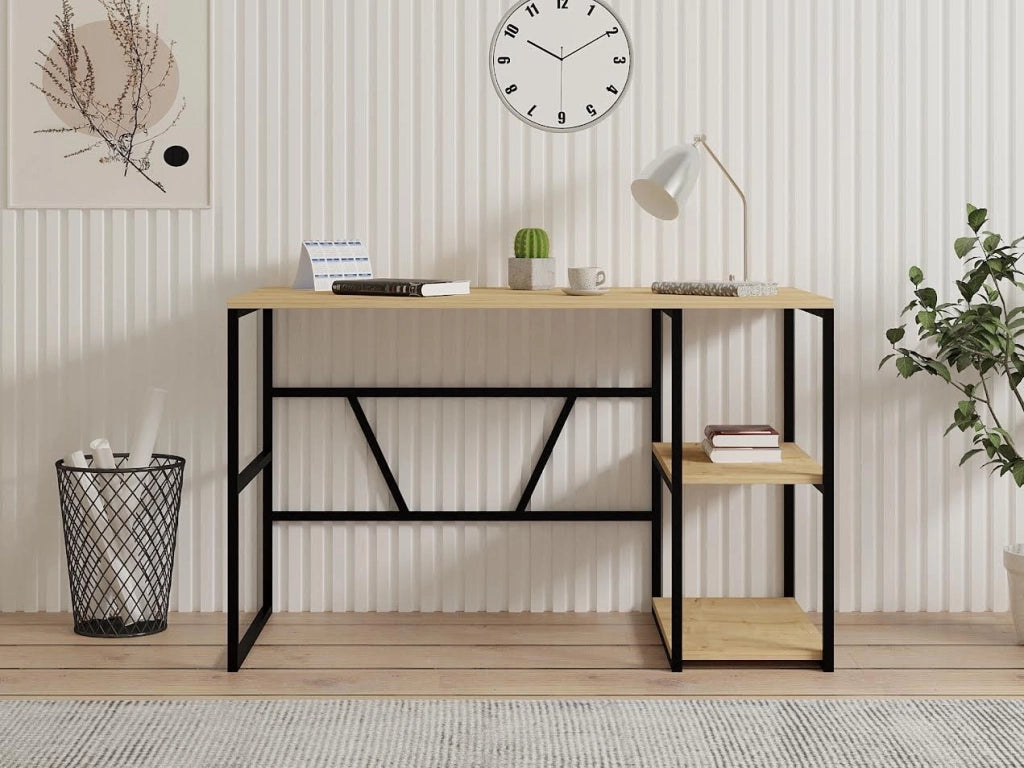 Scrivania in legno "Caste" - 120 x 60 x 74 cm - Beige