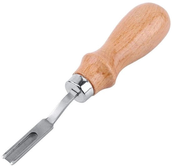 Chiodatrice a lama affilata - Manico di legno confortevole - Attrezzo gradevole - Per artigiani del cuoio - Lavorazione professionale duratura
