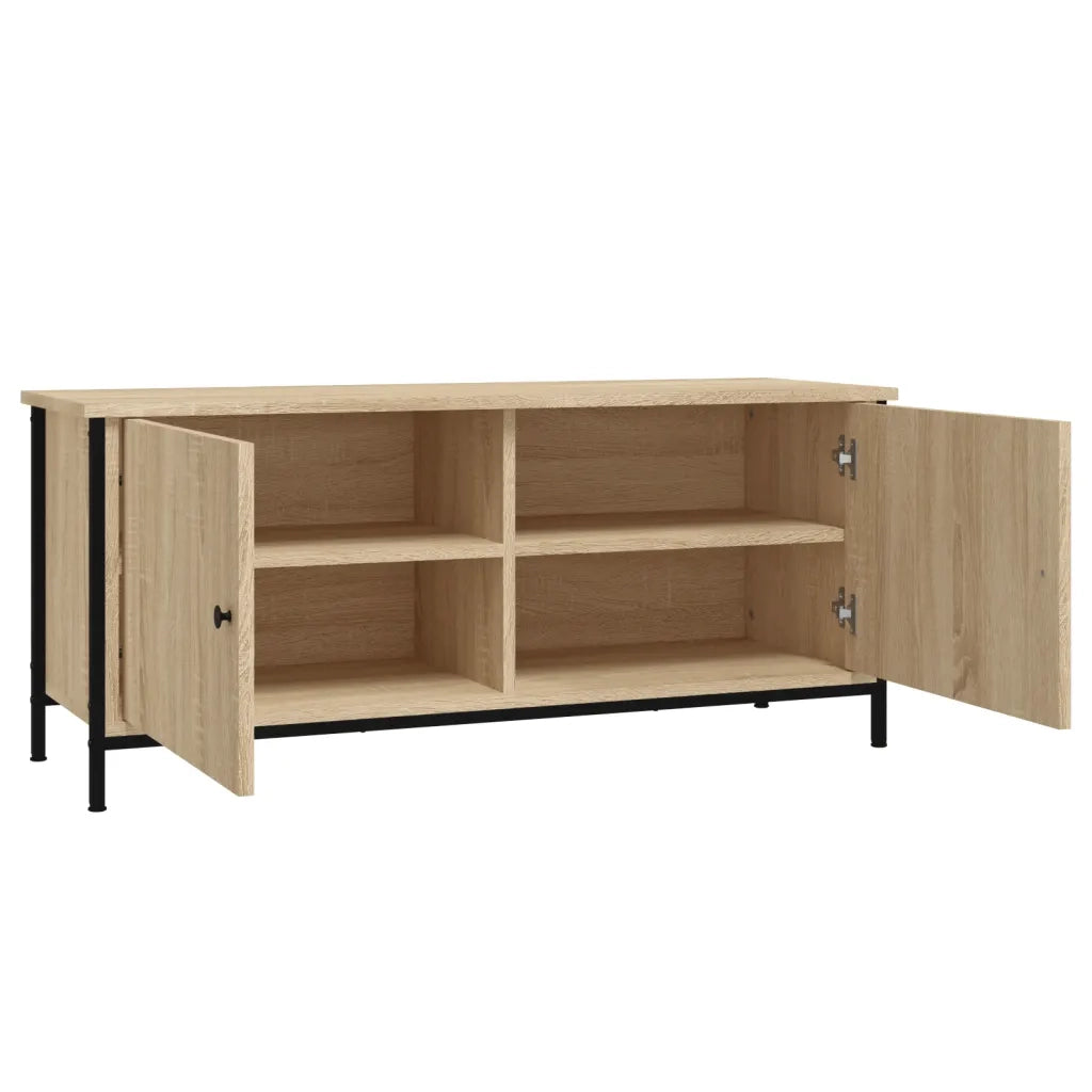Mobile TV con Ante Rovere Sonoma 102x35x45 cm Legno Multistrato 826291