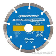 Lama a disco diamantata per taglio su cemento e pietra compatibile con smerigliatrici angolari - 150 x 22,23 mm