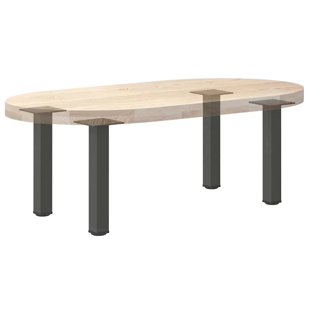 Gambe per tavolino 4 pz Antracite 30-32 cm Acciaio