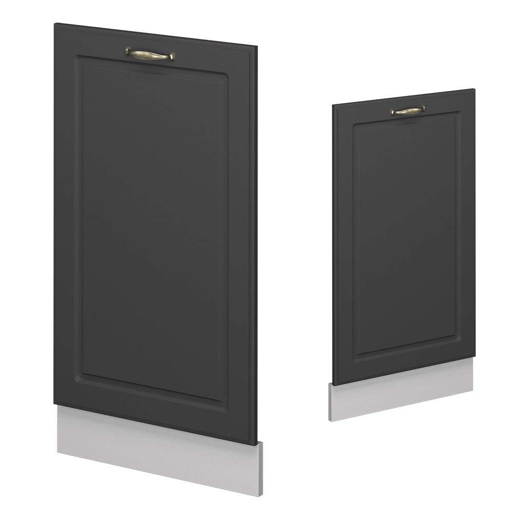 Vicco Pannello frontale della lavastoviglie Landhaus antrazit-oro 45 cm senza piano di lavoro