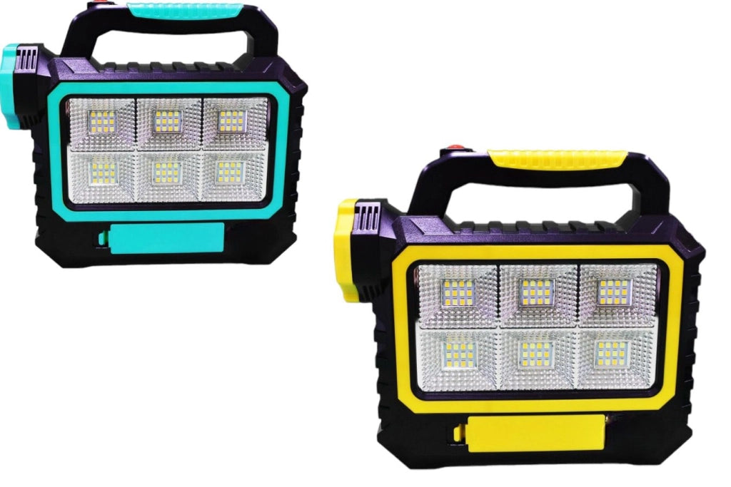 Torcia Led Solare Lanterna Faro Campeggio Ricaricabile USB e Solare 1200mAh
