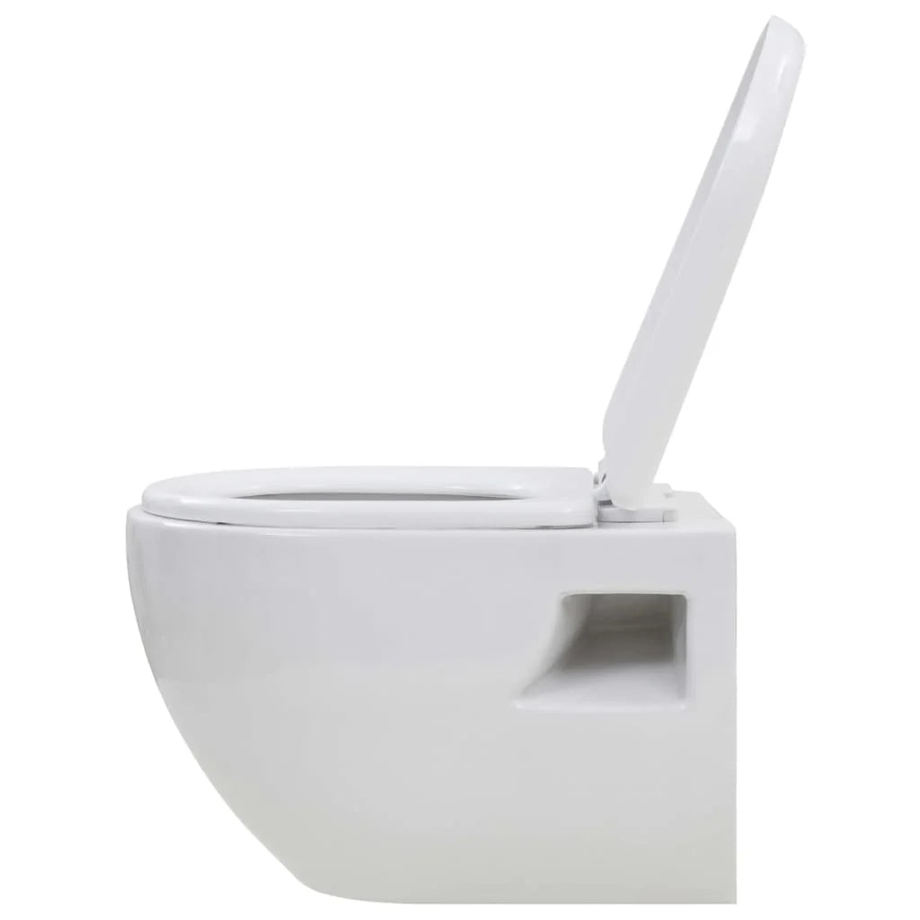 Wc sospeso in ceramica con funzione soft-close bianco 02_0003591