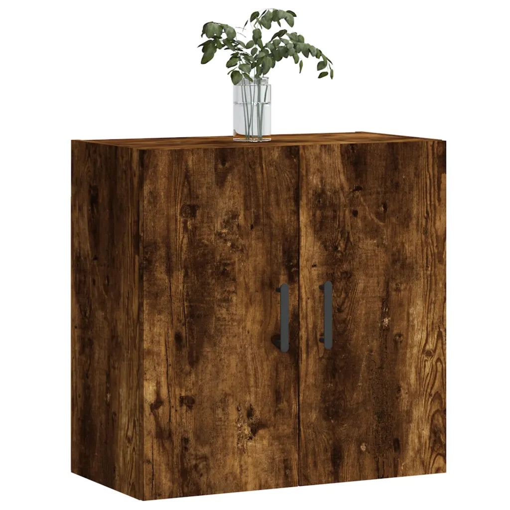 Armadietto a Muro | Mobile a Parete Rovere Fumo 60x31x60 cm in Legno Multistrato