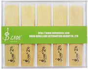 Saxofono Strumenti 10 Pezzi - Riet di Bambù - Leggero - Scatola di Ripostaggio Transparente - Sostenibile - Qualità Acustica Migliorata - Rietti