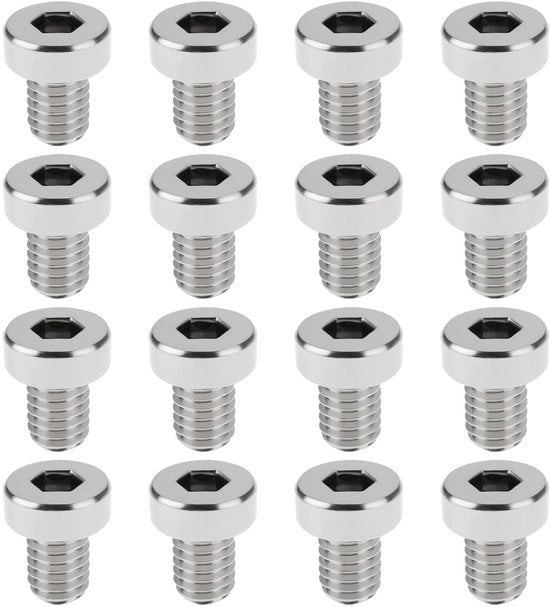 Viti di fissaggio 16 pezzi - M6 x 8 mm - Acciaio inossidabile - Testa a 4 mm interno - Compatibile con la serie NCK - Duraturo e resistente alla corrosione - Viti