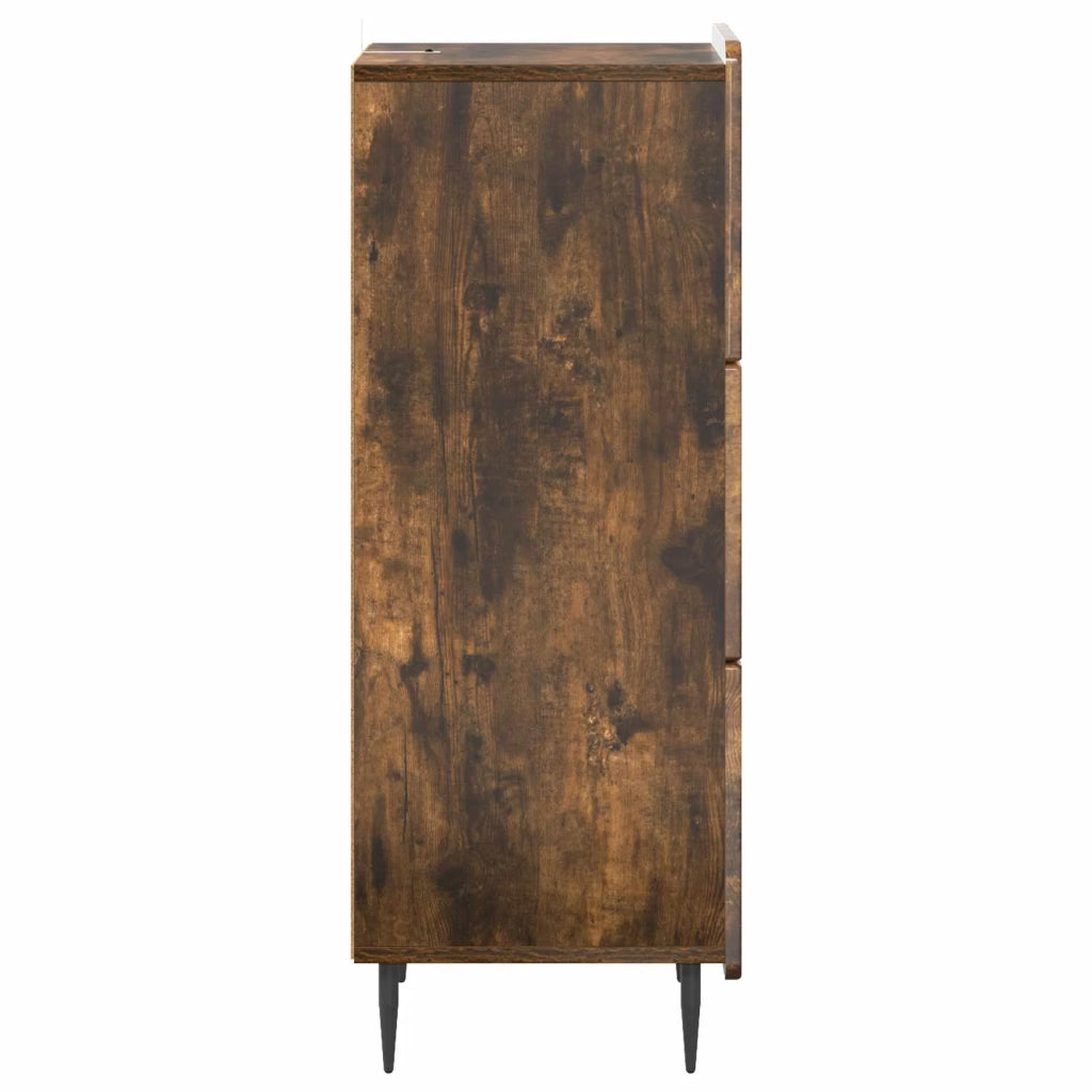 Mobile con Cassetti Rovere Fumo 33 x 34,5 x 92 cm 894390