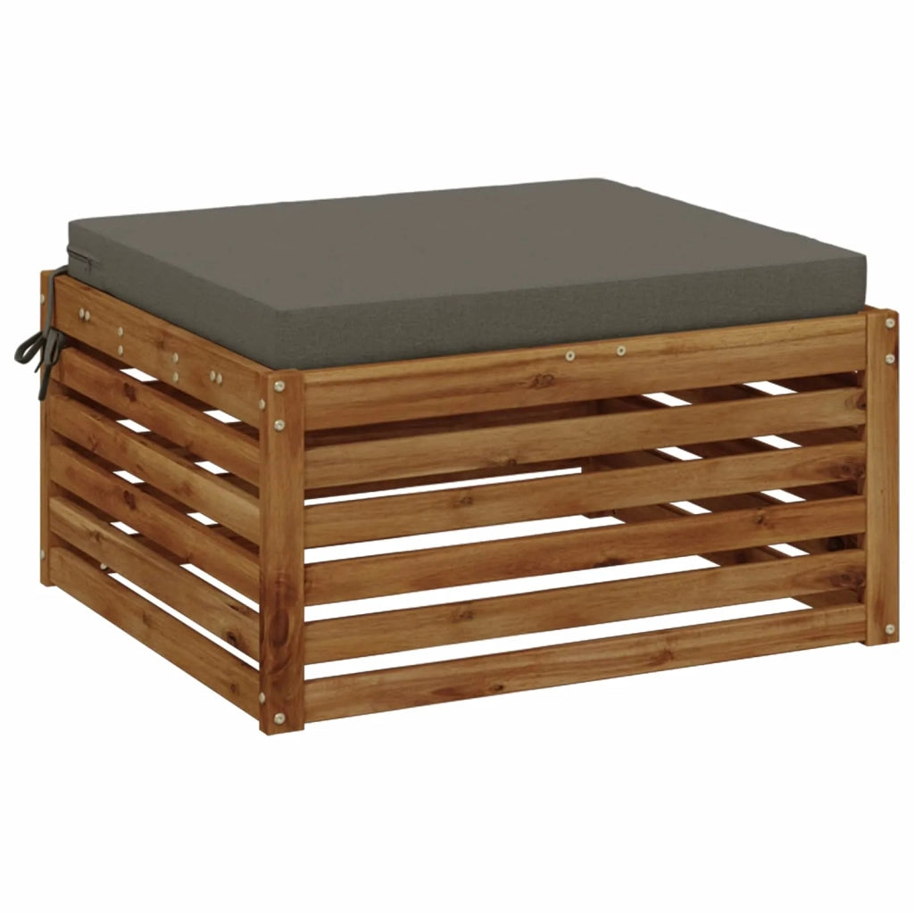 Cuscino per Sedia in Unico Pezzo SOEST 100% Poliestere Grigio 945069