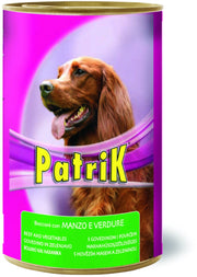 Bocconi per Cani ''Patrik'' Gusto Manzo e Verdure Gr. 1250 12 Pezzi Morando