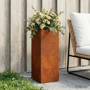 Vaso da giardino Ruggine 20 x 20 x 50 cm Acciaio Corten 8005314
