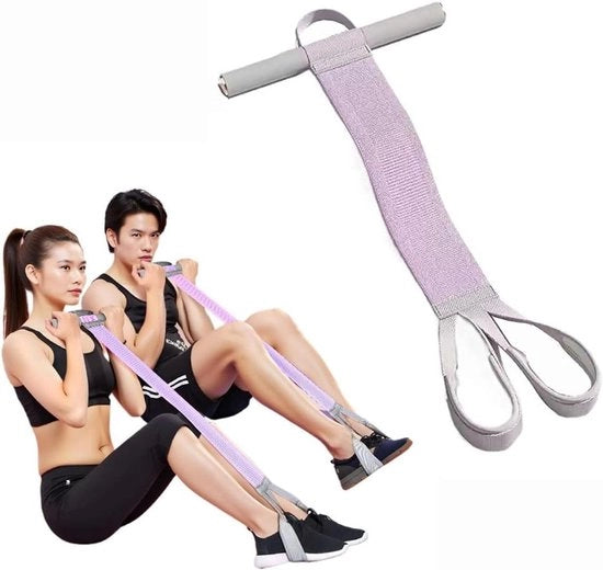 Cintura di Resistenza con Maniglie - Cinturone di Gomma per Allenamento - Allenamento del Corpo Completo - Nuova Progettazione - 544 kg - Blu Scuro