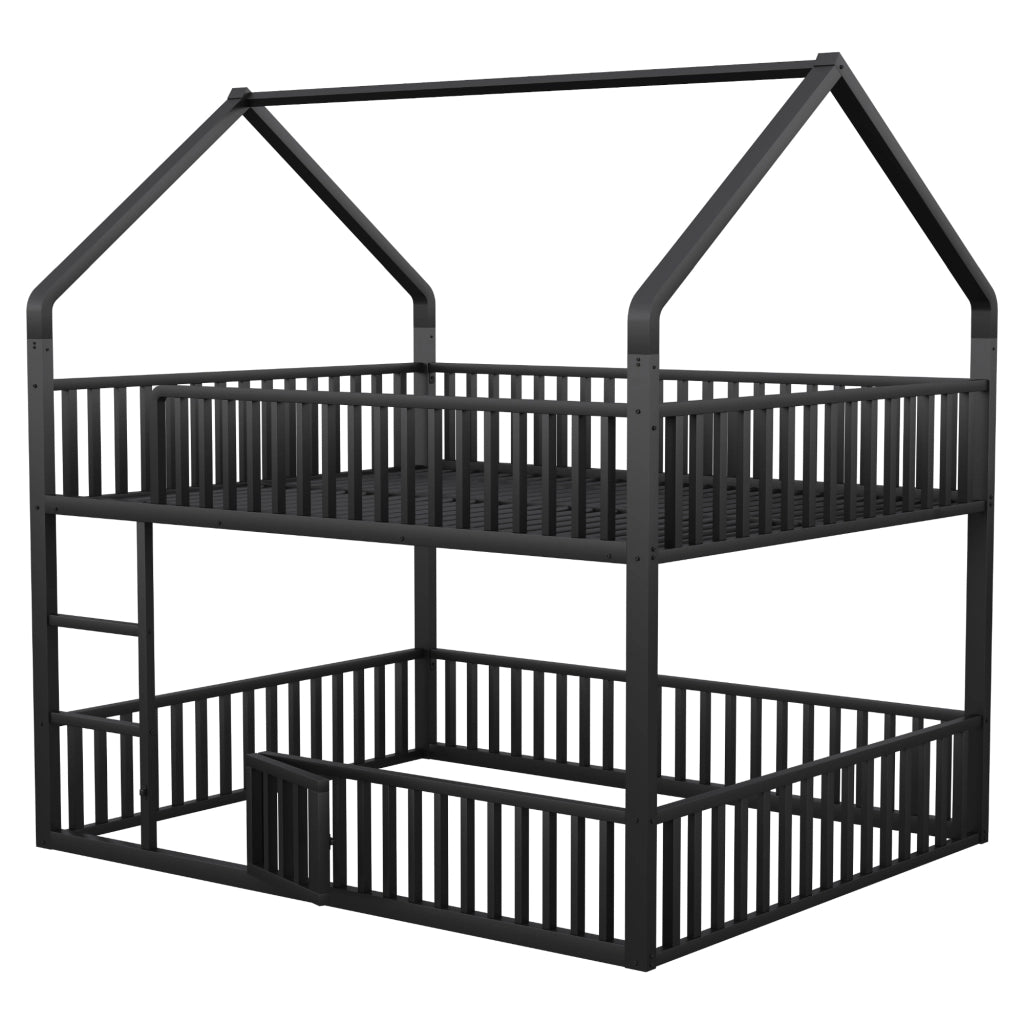 Letto a castello funzione casa metallo 140x200 cm