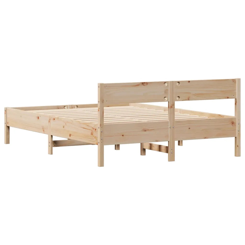 vidaXL Letto senza Materasso 120x190 cm in Legno Massello di Pino