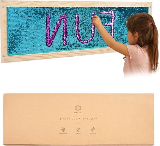 Pannello di Parete Sensoriale a Paillettoni per Bambini | Rottura di Parete - Pannello Sensoriale (Grande 1-Pack)