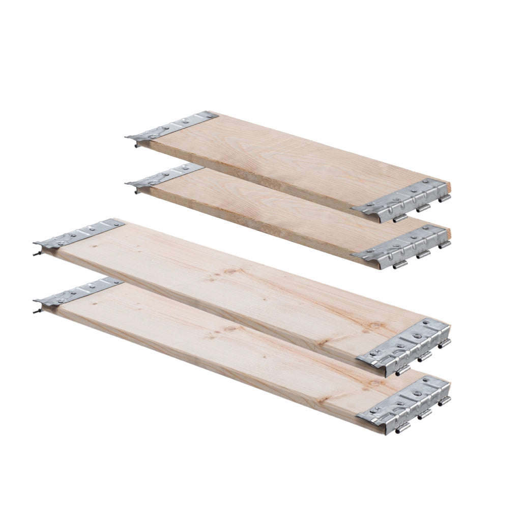 KADAX Prolunghe per pallet in legno 60x80 cm, letto per container, confezione da 3